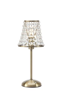 Lampa stołowa akumulatorowa LIORA Antyczny mosiądz gwint 1xE14 109125 Markslojd