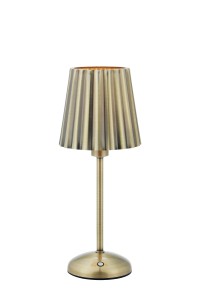 Lampa stołowa akumulatorowa CELIA Antyczny mosiądz gwint 1xE14 109127 Markslojd