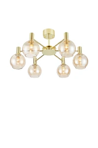 Lampa sufitowa AMBRA Bursztyn gwint 6xE14 109152 Markslojd