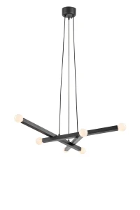 Lampa wisząca STACK Czarny gwint 6xE14 109155 Markslojd