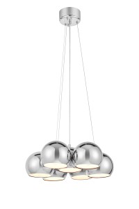 Lampa wisząca CUPOLO Chrom gwint 7xE14 109167 Markslojd