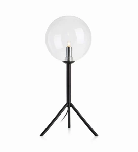 Lampa stołowa ANDREW  1L Czarny/Przezroczysty 107749 Markslojd