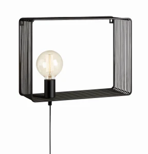 SHELF Kinkiet 1L Czarny 107814 Markslojd