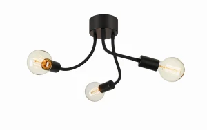 Lampa sufitowa MEDUSA 3L 107930 czarny/szary Markslojd