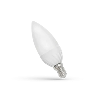 ŻARÓWKA śWIECZKA LED 6W E14 BARWA CIEPŁA 3000K 520LM 230V SPECTRUMLED