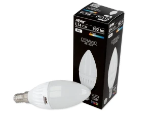 Żarówka świeczka LED 9W E14 barwa ciepła 2700K 992LM 230V LEDLINE