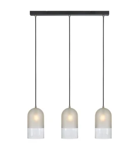 Lampa wisząca na listwie COPE Frost/Clear/Black 108226 Markslojd