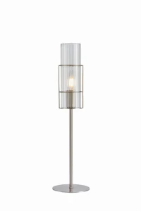 Lampa stołowa TUBO Table 1L 50cm Nikiel satynowy/Clear 108557 Markslojd