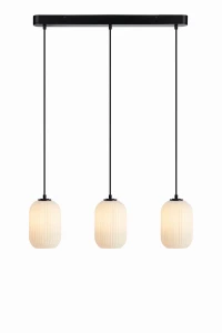Lampa wisząca CAVA Pendant 3L Straight Czarny biały 108563 Markslojd