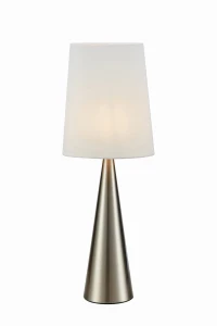 Lampa stołowa CONUS Table 1L Nikiel satynowy/biały 108624 Markslojd
