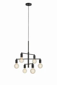 Lampa wisząca CIELO Pendant 6L Piaskowy Czarny 108717 Markslojd
