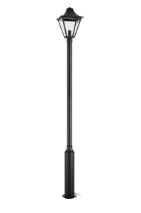Lampa ogrodowa latarnia GARDEN 24 POSTLAMP 1L BLACK H 225CM Markslojd