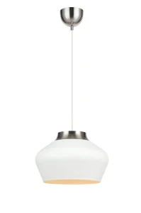 KOM Wisząca 31cm 1L Biały/Stal 107379 Markslojd