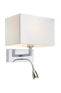 SAVOY Kinkiet 2L Chrom/Biały 106307 Markslojd
