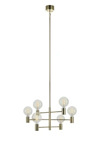 CAPITAL Lampa Wisząca 6L Złota 106418 Markslojd