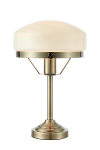 Lampa stołowa AURELIA 109244 antyczny mosiądz/biały Markslojd