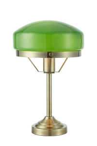 Lampa stołowa AURELIA 109245 antyczny mosiądz/zielony Markslojd