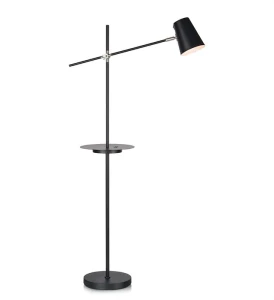 LINEAR Podłogowa 1L USB Czarna 107307 Markslojd